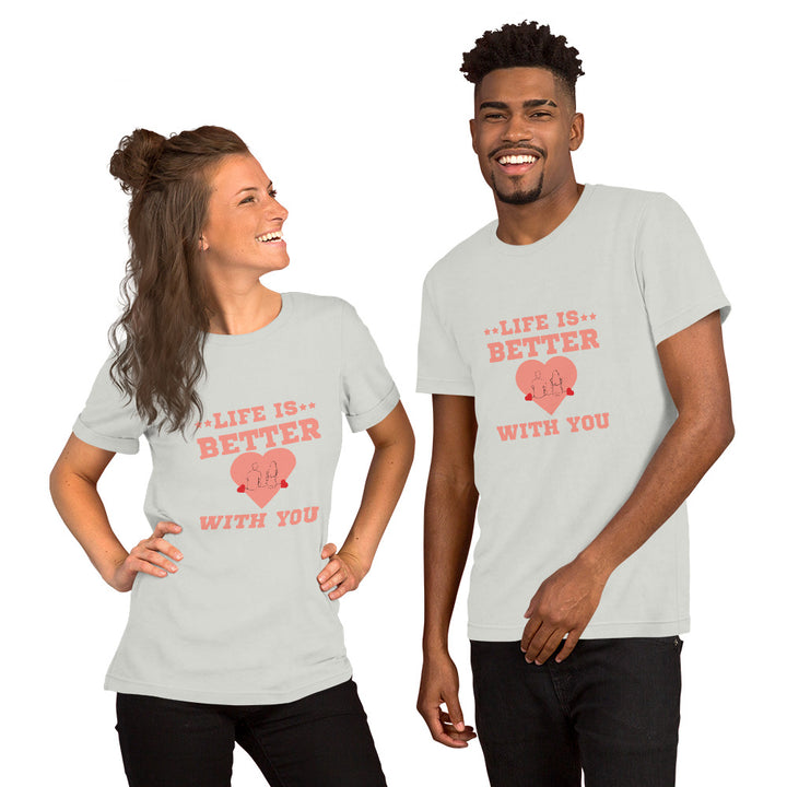 Cute Love Graphic Printed T-shirt for for both Men and Women