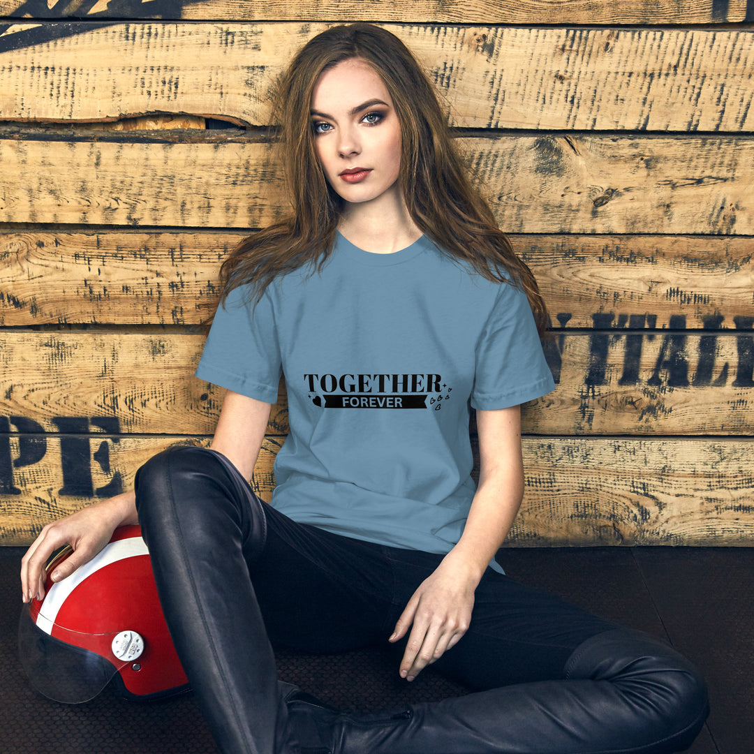 Classic Round Neck Graphic Printed T-shirt for Women