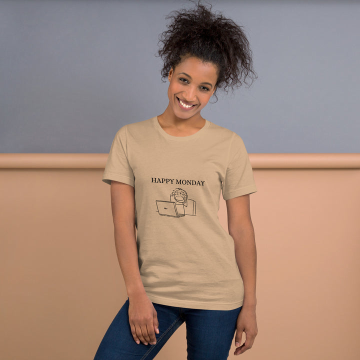 Happy Monday casual T-shirt for both Men and Women