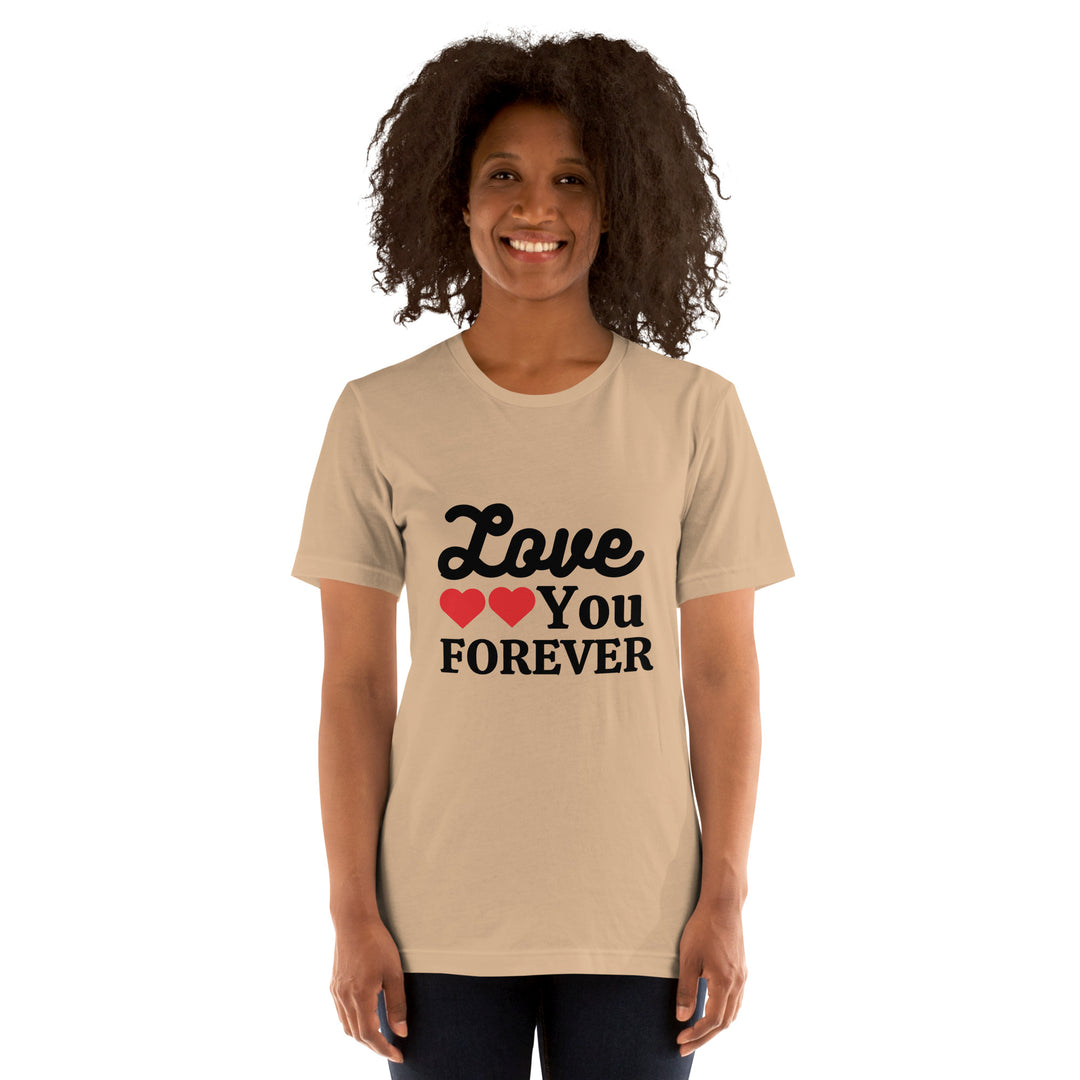 Cute Love Graphic Printed T-shirt for Women