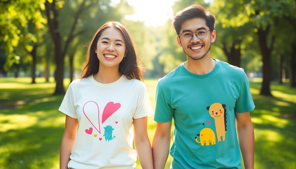 adorable matching couple t shirt