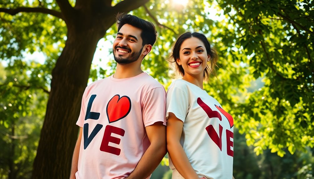 expressive love graphic tee