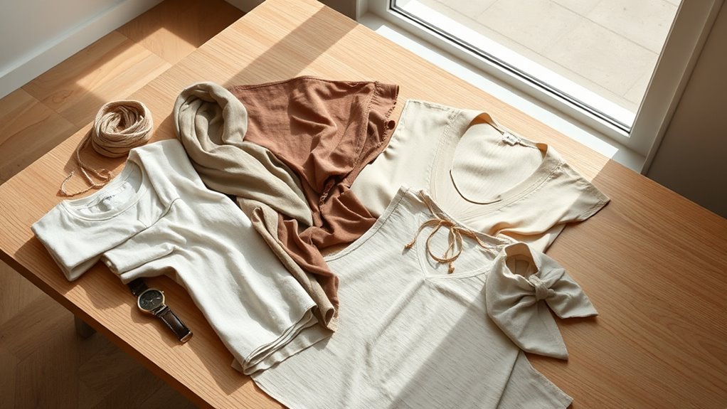 simplify wardrobe through organization