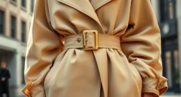 stylish belted oversized outfits