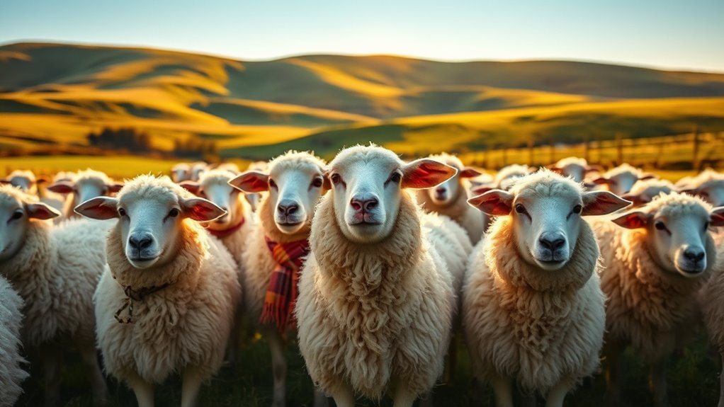 stylish ethical happy sheep