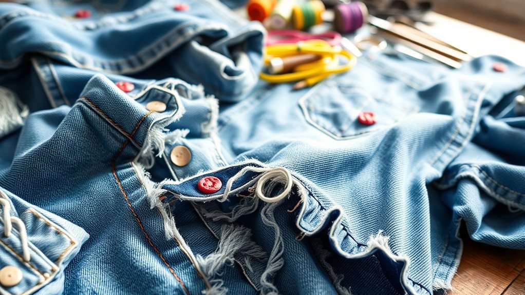 transform old denim creatively