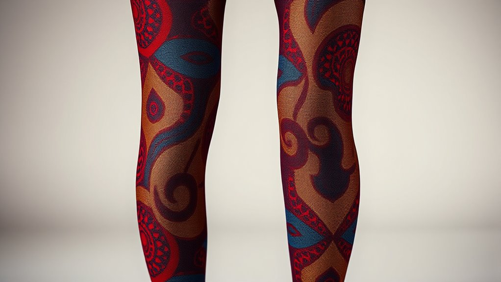 bold patterned hosiery trends