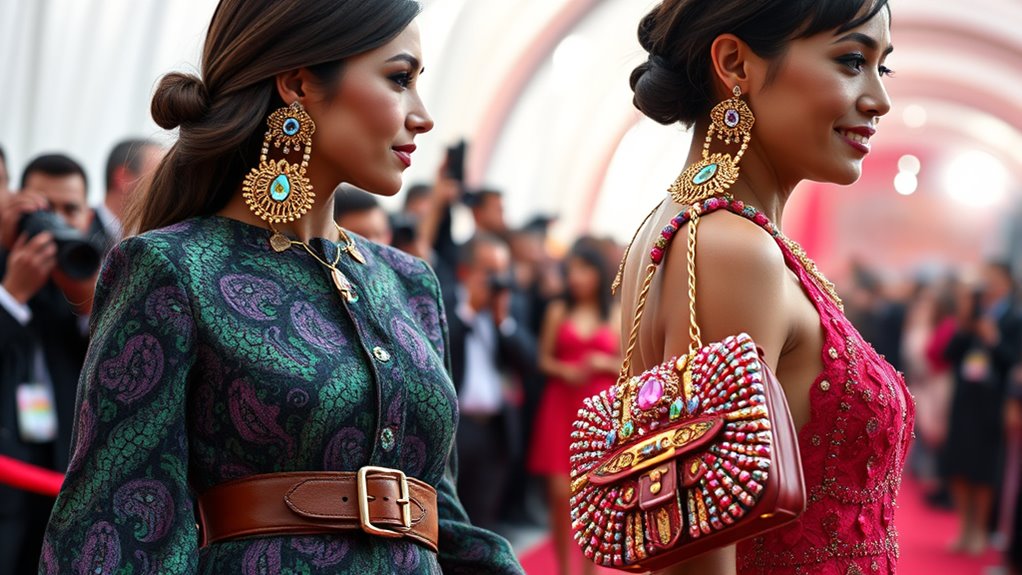 bold vintage colorful accessories