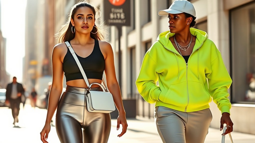 celebrities mix sporty chic