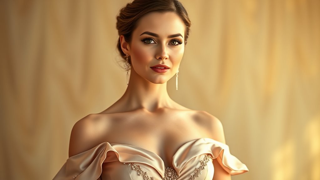 celebrity shoulder baring gowns