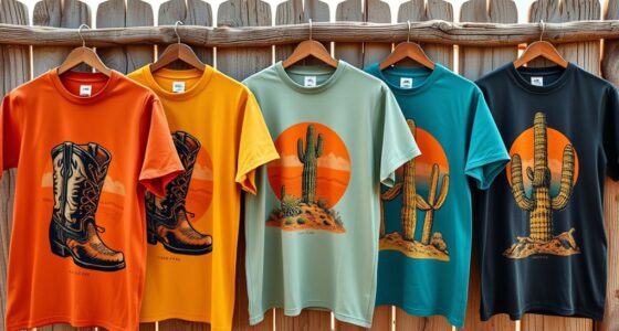 cowboy and desert t shirt designs