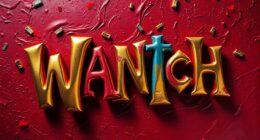 distorted abstract typography designs