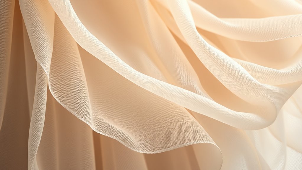 layered sheer fabric techniques