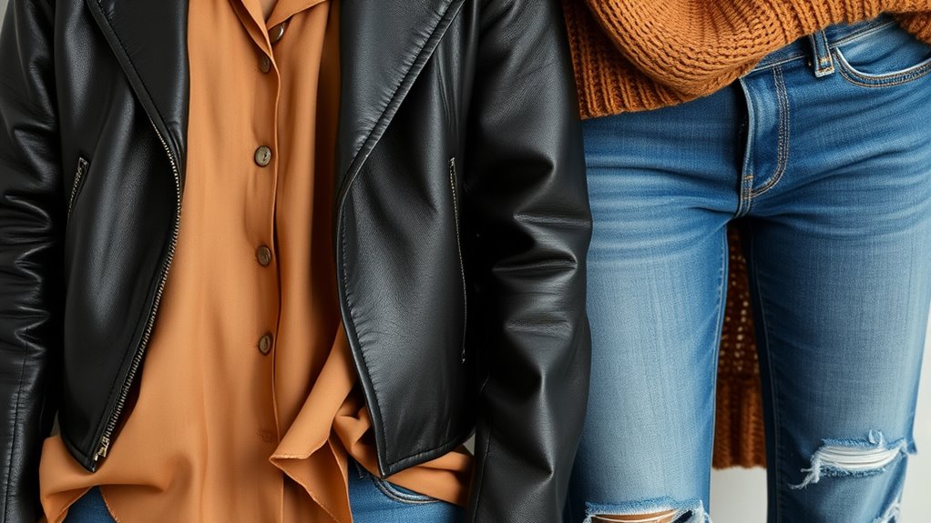 mix textures for style