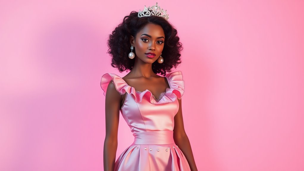 pink ruffles and influencer styles