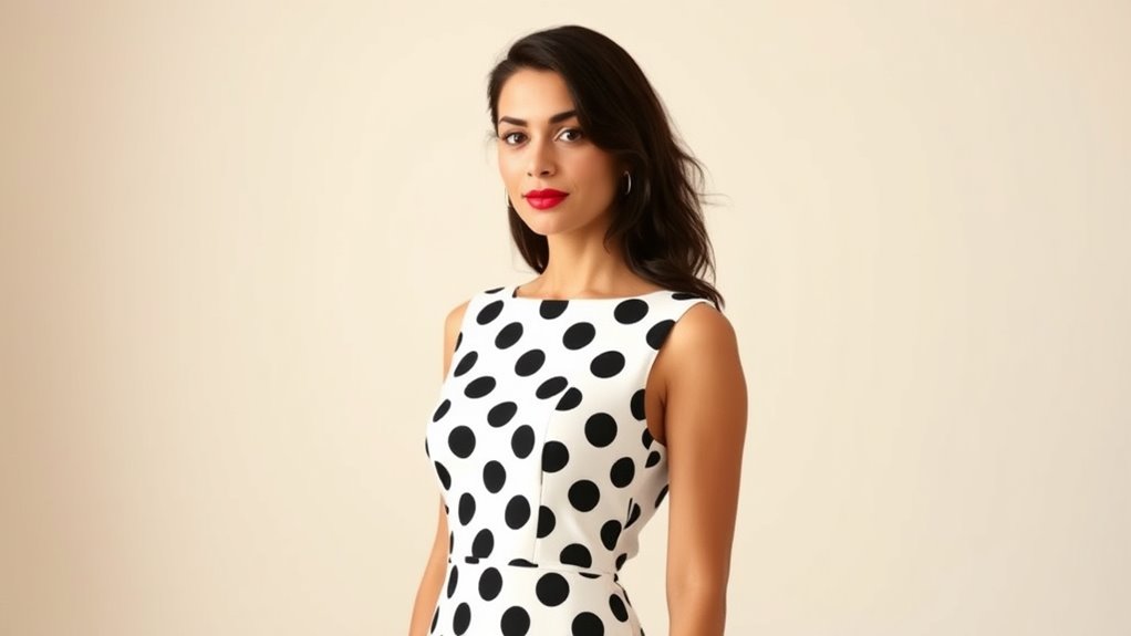 polka dots vintage modern fusion
