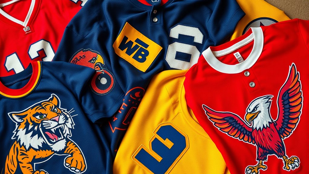 retro logos and vibrant colors