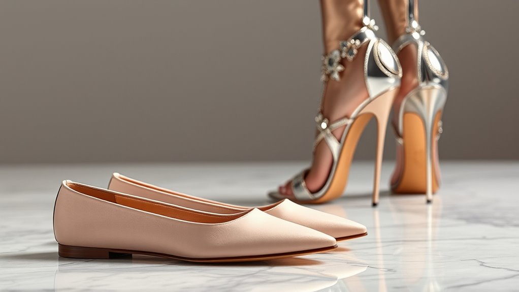 sustainable versus glamorous footwear