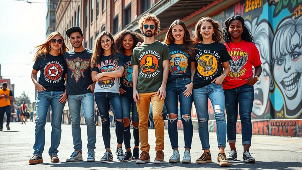 versatile graphic t shirt styling