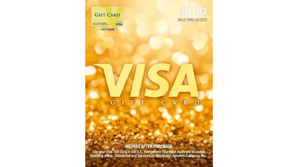 100 gift card fee