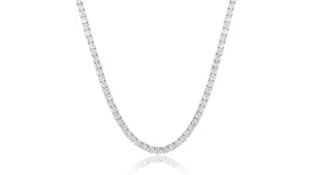 18k white gold necklace