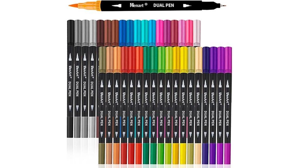 36 color dual tip markers