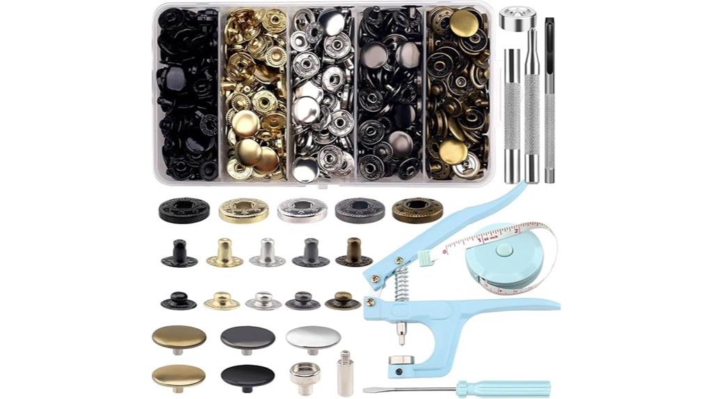 514 piece snap fastener set