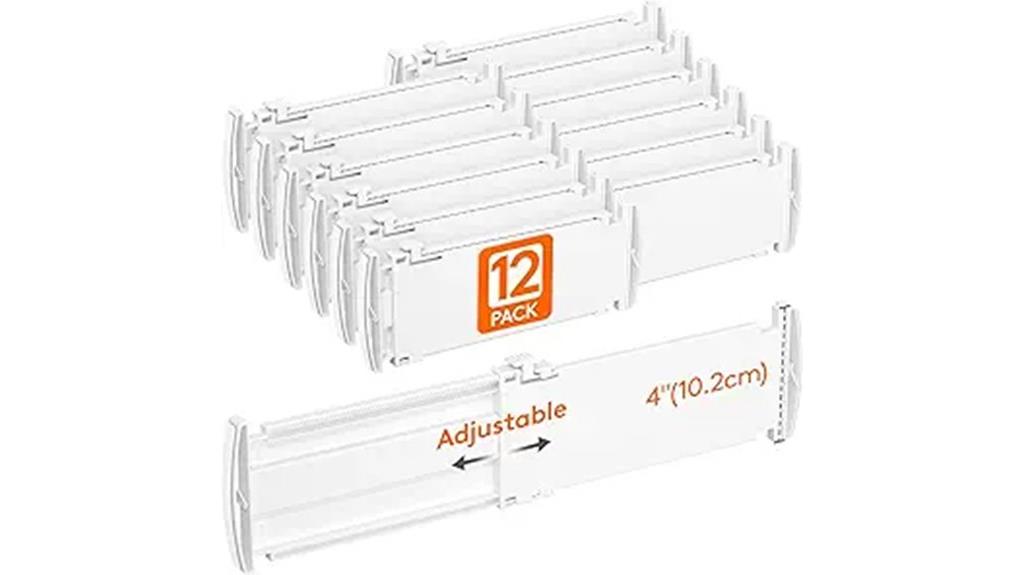 adjustable plastic drawer organizers