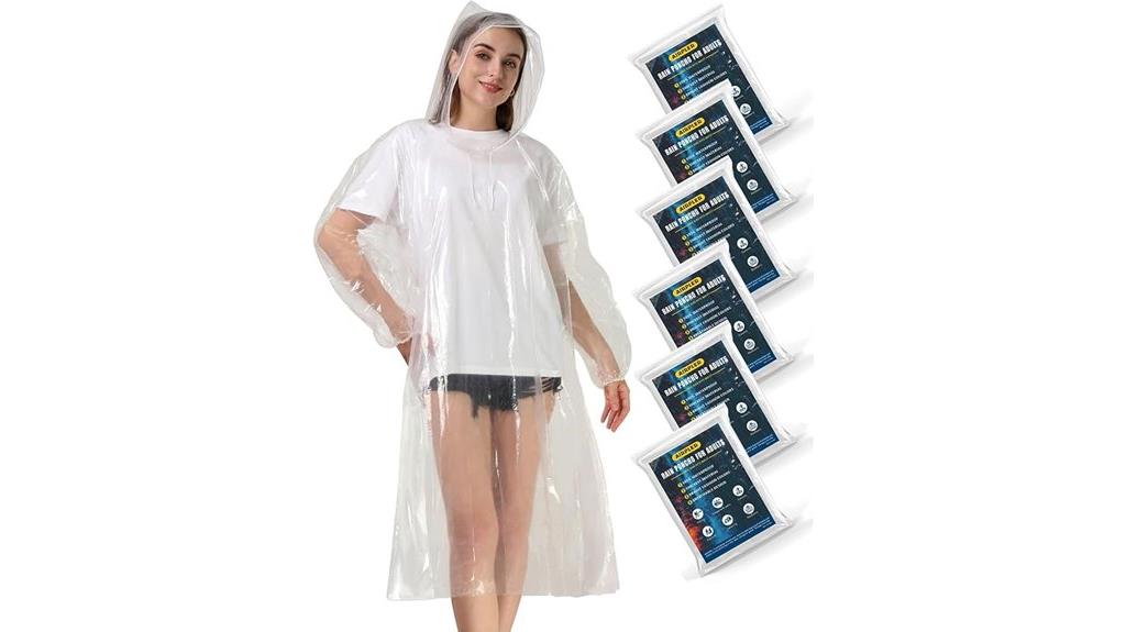 adult clear rain ponchos