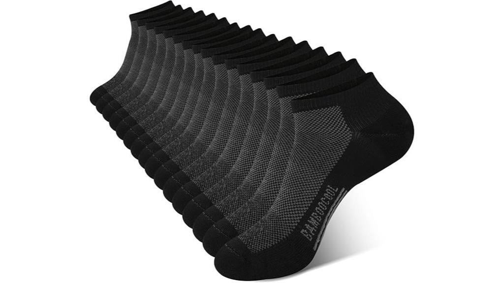 bamboo athletic ankle socks