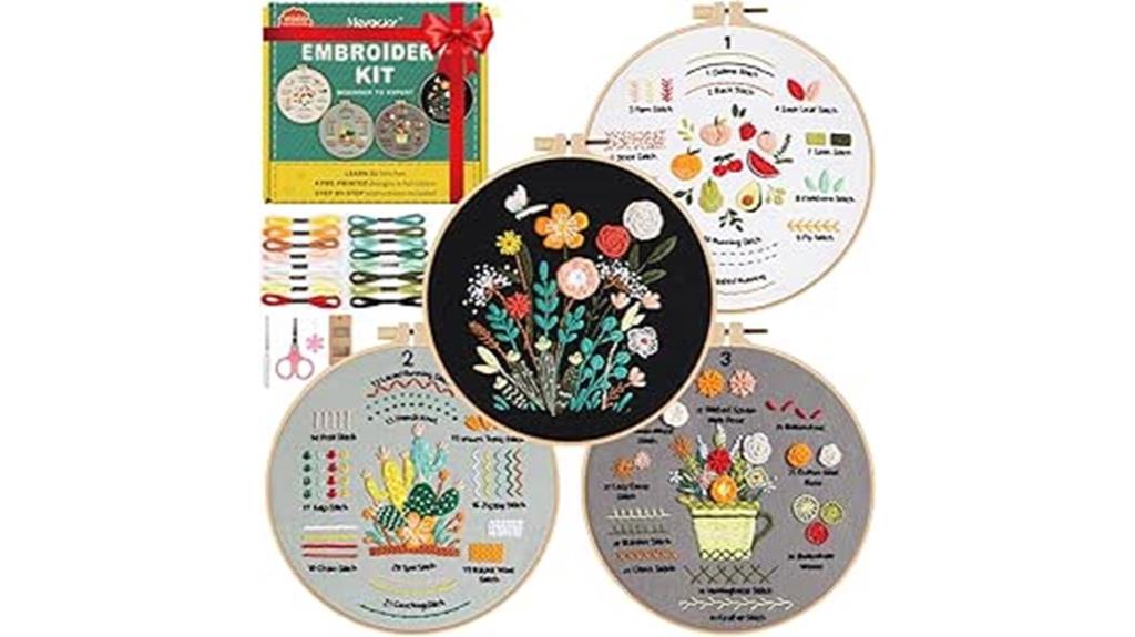 beginner embroidery kit set