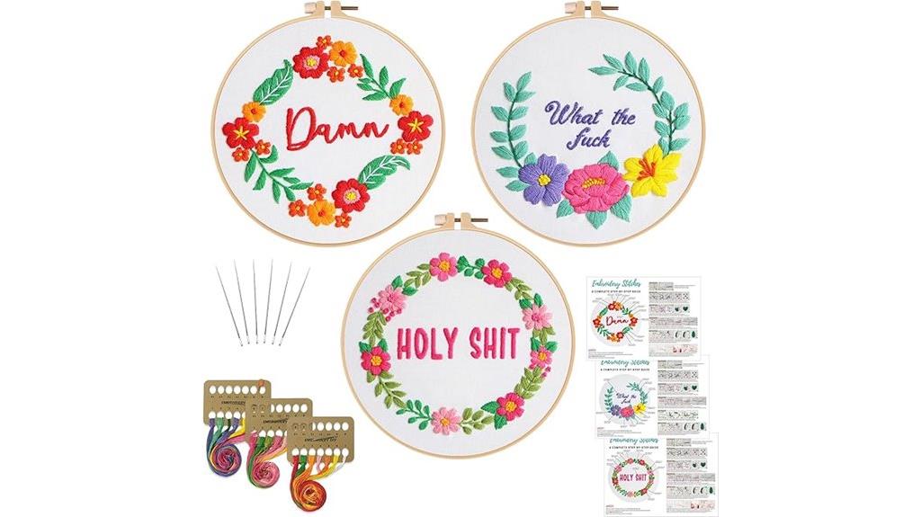 beginner embroidery kit set