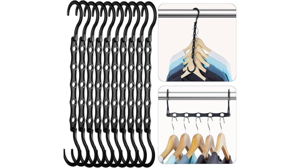 black magic space saving hangers