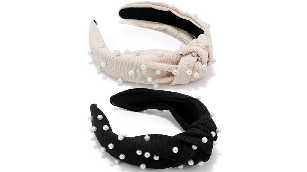 black pearl bead headbands