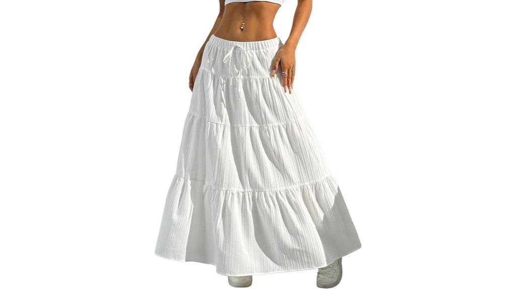 boho maxi skirt