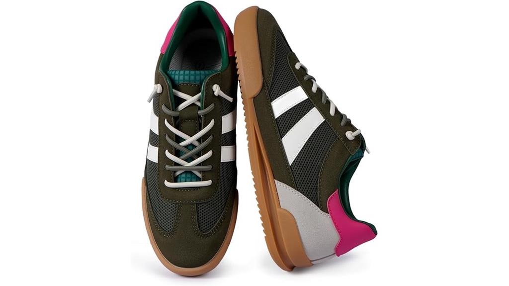 breathable lace up women