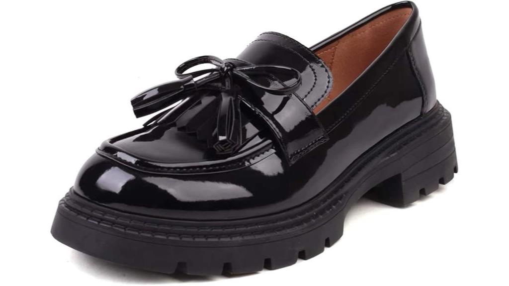 british patent leather loafers