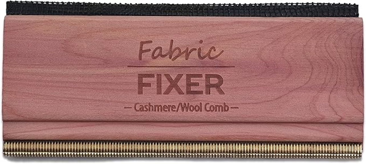 cashmere comb with cedar