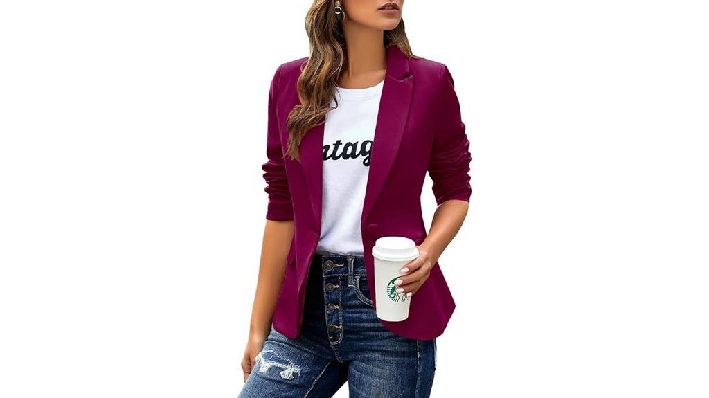 casual blazer with lapel