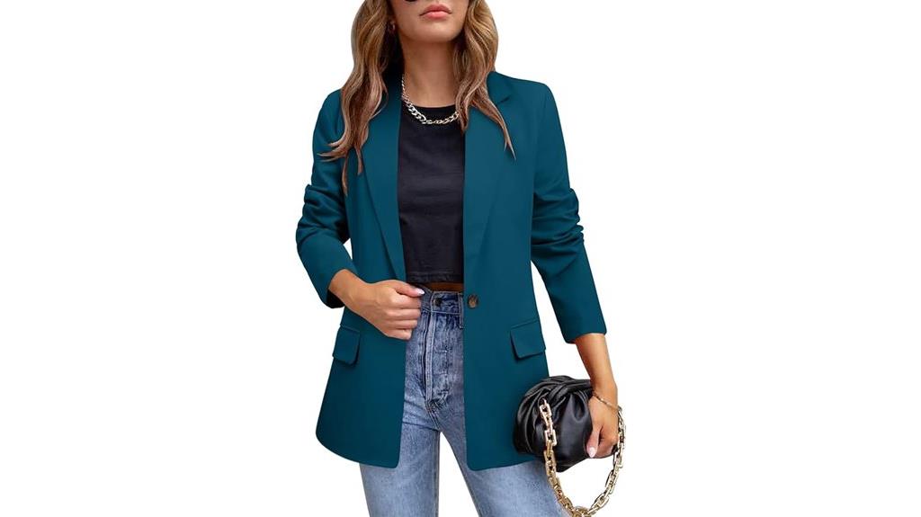 casual long sleeve blazer