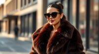 celebrity style faux fur coats