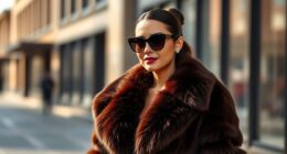 celebrity style faux fur coats