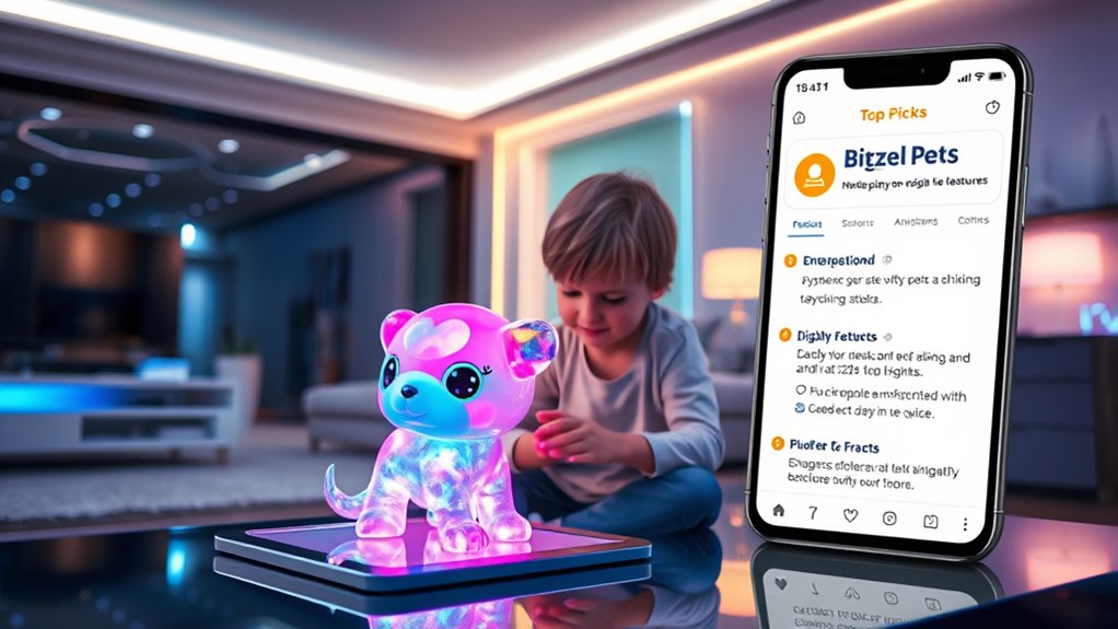 choosing suitable interactive digital pets