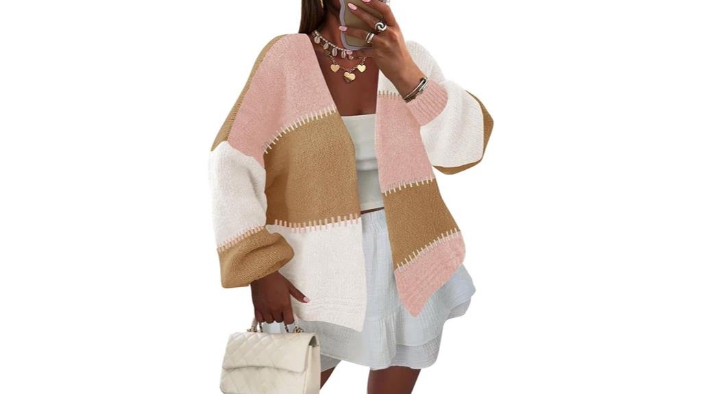 color block women s sweater