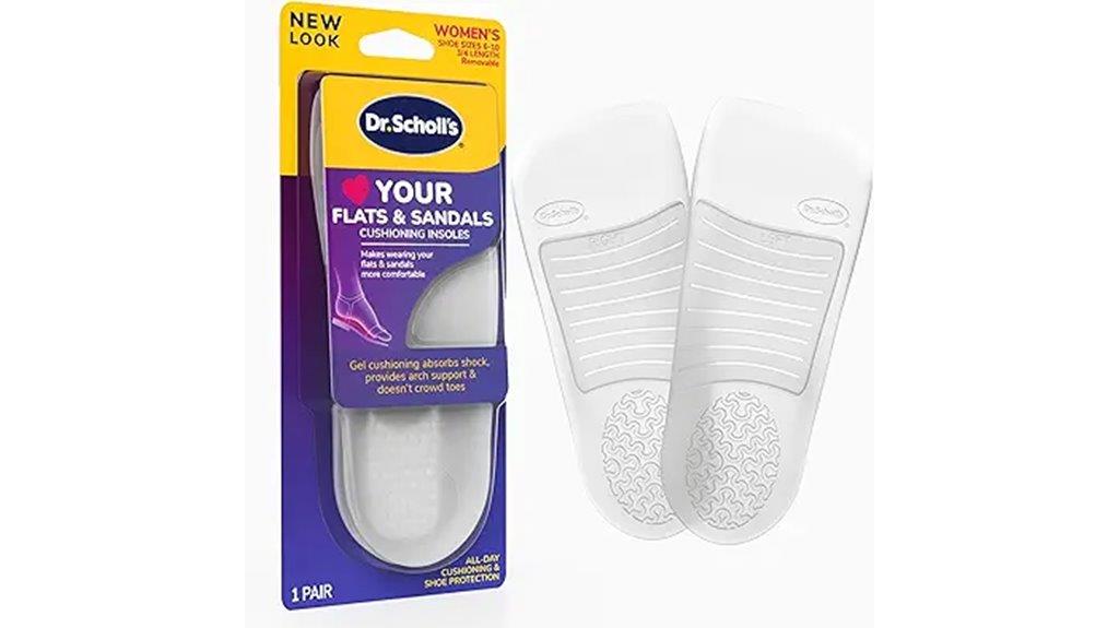 comfortable flat sandal insoles