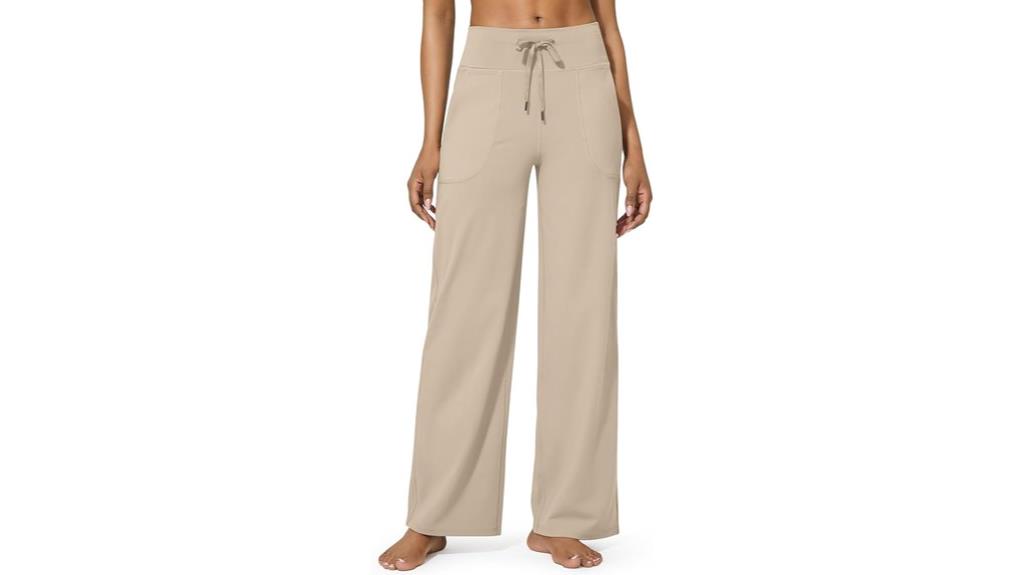 comfortable wide leg yoga pants