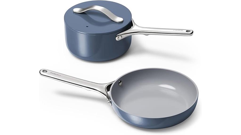 compact cookware with rack