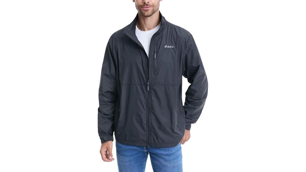 compact men s windbreaker jacket