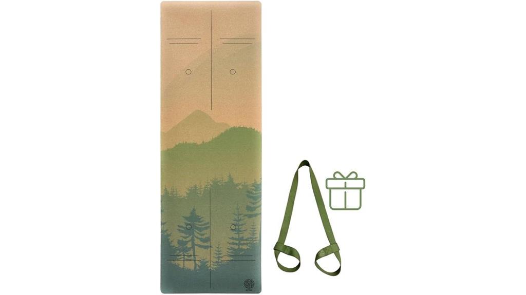 cork yoga mat rubber