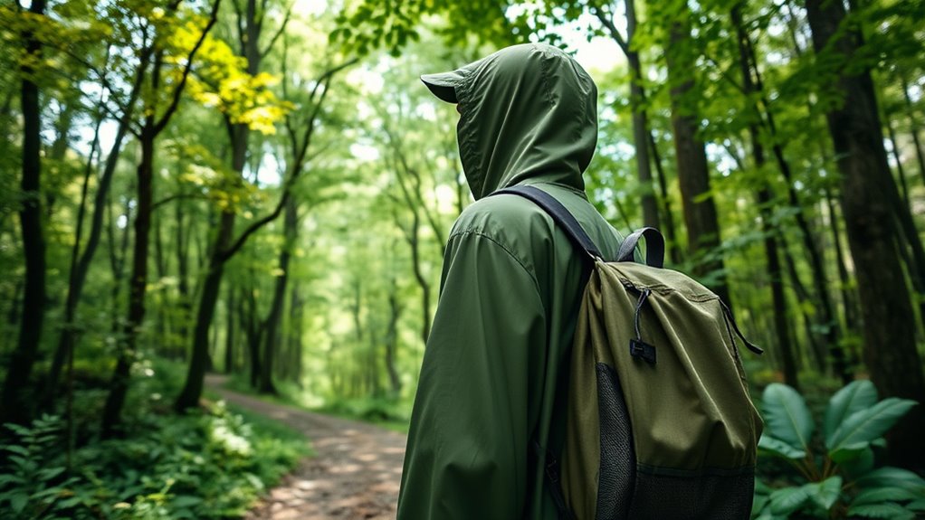 eco friendly rain poncho selection